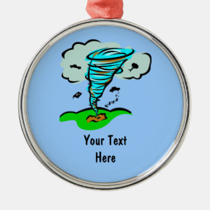 Ornamento De Metal Tempestade Chaser Tornado Twister Meteorologia Cli