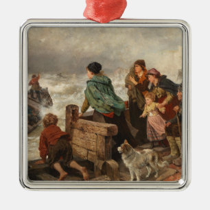 Ornamento De Metal Tempestade na costa (por Rudolf Jordan)