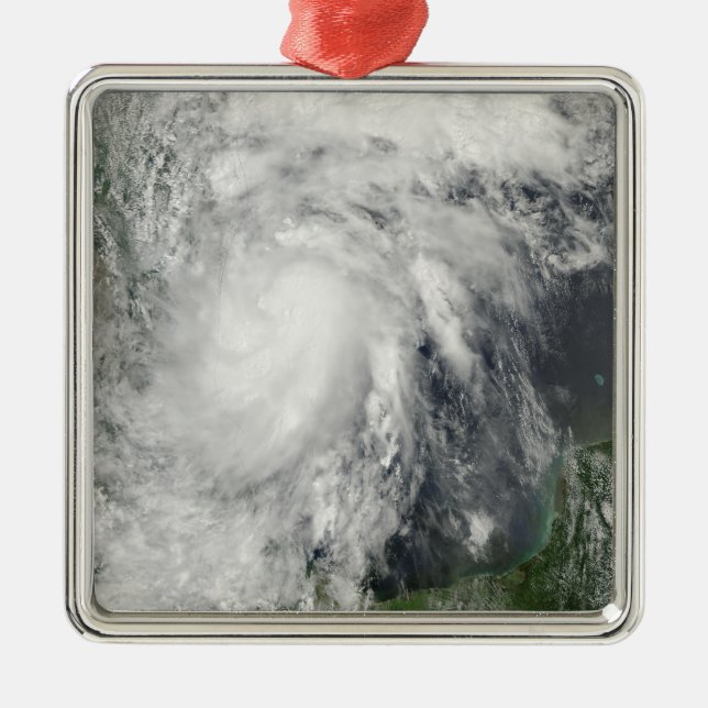 Ornamento De Metal Tempestade tropical Hermine no Golfo do México (Frente)