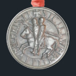 ORNAMENTO DE METAL TEMPLAR KNIGHTS O EMBLEMA<br><div class="desc">TEMPLAR KNIGHTS o EMBLEMA Tem•cavaleiro plar (do substantivo) de uma ordem militar religiosa estabelecida em 1118 para proteger peregrinos e o Sepulcher santamente.</div>