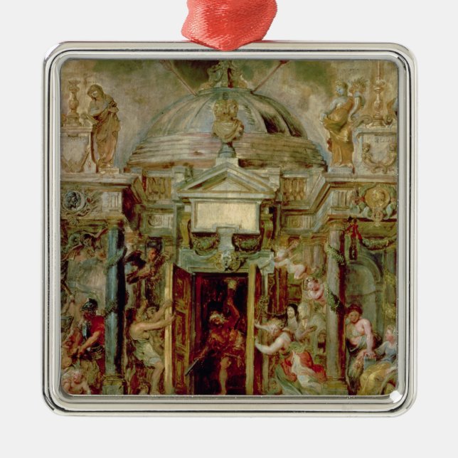 Ornamento De Metal Templo de Janus, 1630s (Frente)