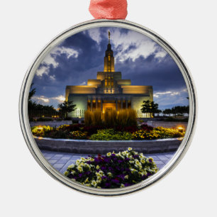 Ornamento De Metal Templo de Lds do Mormon do negociante de panos -