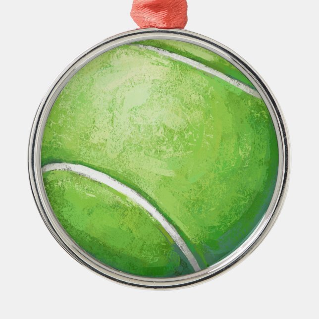 Ornamento De Metal Tênis Ball (Frente)