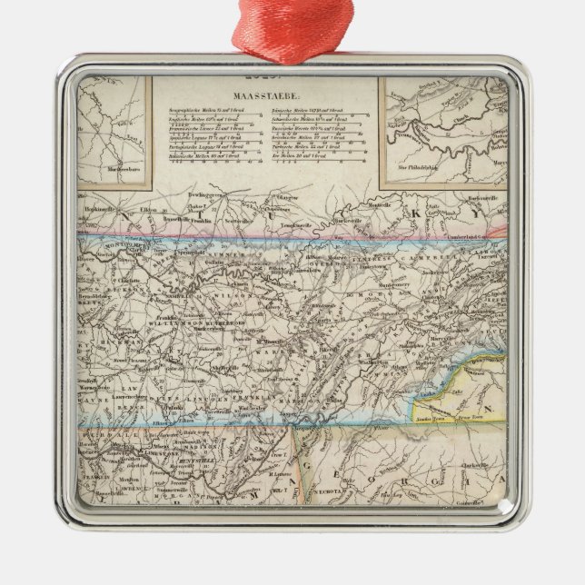 Ornamento De Metal Tennessee 6 (Frente)