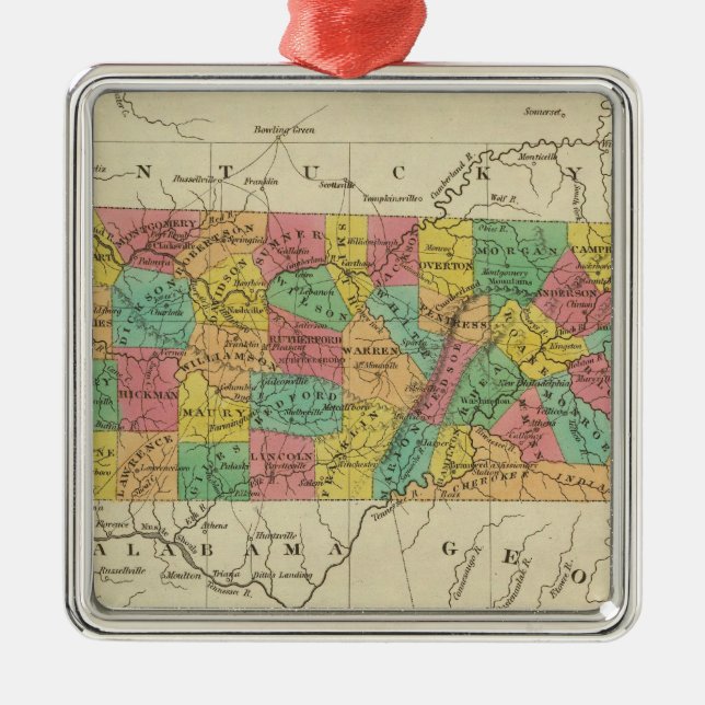 Ornamento De Metal Tennessee 7 (Frente)