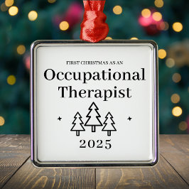 Ornamento De Metal Terapia Ocupacional Primeiro Natal