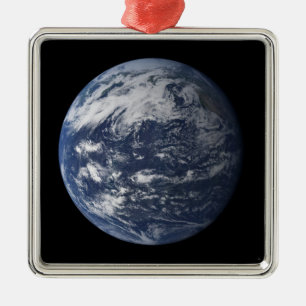 Ornamento De Metal Terra completa centrada sobre o Oceano Pacífico