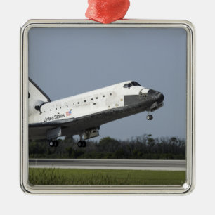 Ornamento De Metal Terras da descoberta do vaivém espacial na pista