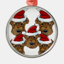 ORNAMENTO DE METAL TERRIER AIREDALE