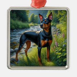Ornamento De Metal Terrier de Manchester