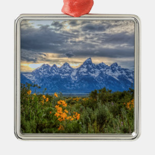 Ornamento De Metal Tetons grande