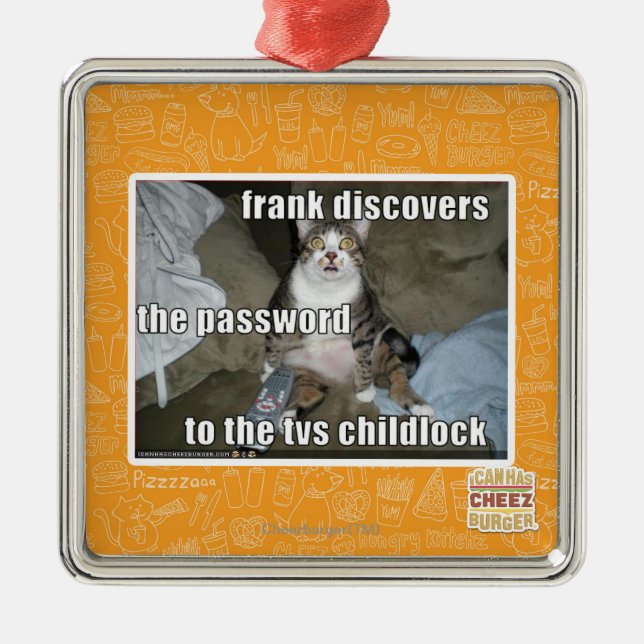 Ornamento De Metal Tevê Childlock (Frente)