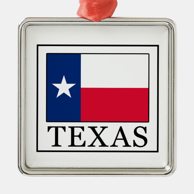 Ornamento De Metal Texas (Frente)