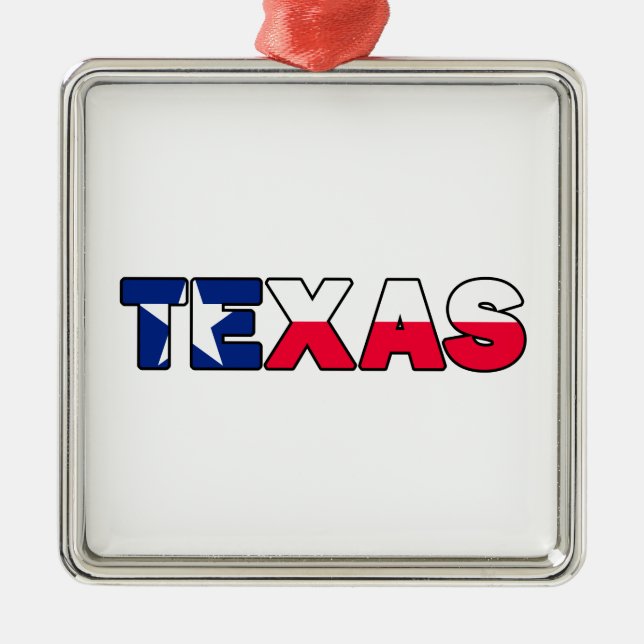 Ornamento De Metal Texas (Frente)