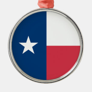Ornamento De Metal Texas Flag Ornament