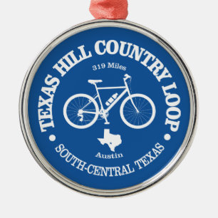 Ornamento De Metal Texas Hill Country (ciclismo)