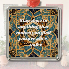 Ornamento De Metal Texto Personalizado Khatam Marquetry Artes Iranian