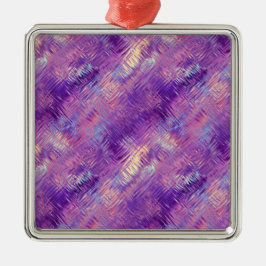 Ornamento De Metal Textura de Gel de Cristal Roxo Ametist