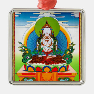 Ornamento De Metal Thangka tibetano oriental legal Buddha Locani