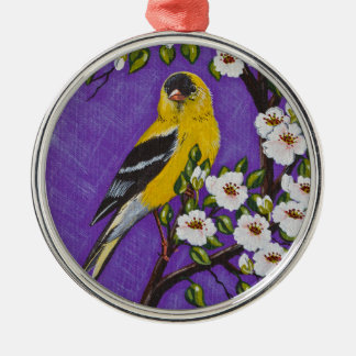Ornamento De Metal The American Goldfinch