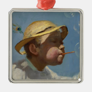 Ornamento De Metal The Bubble Boy (por Paul Peel)