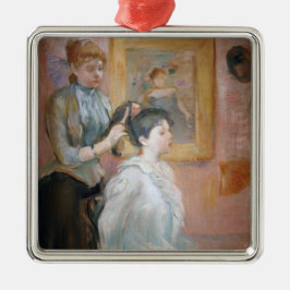 Ornamento De Metal The Hairstyle (por Berthe Morisot)