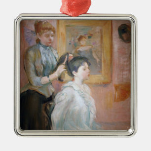 Ornamento De Metal The Hairstyle (por Berthe Morisot)