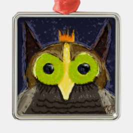 Ornamento De Metal The Kingly Owl