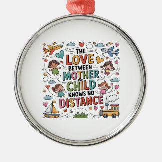 Ornamento De Metal The Love Between Mother And Child