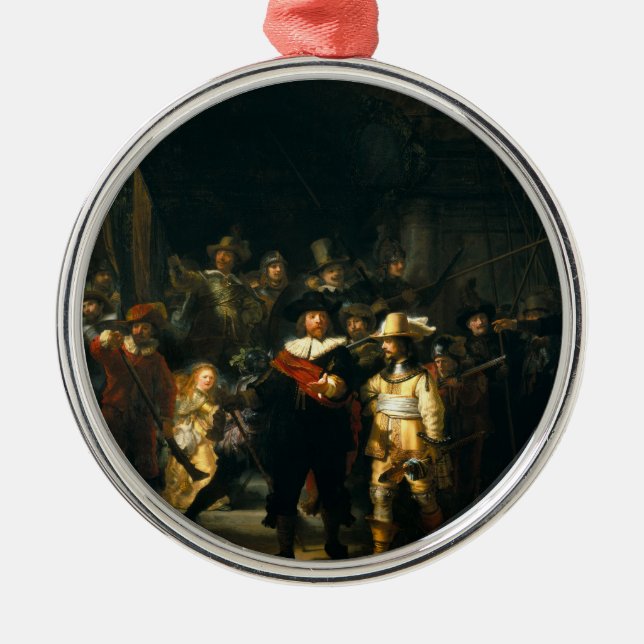 Ornamento De Metal The Night Watch - Rembrandt (Frente)