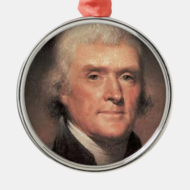 Ornamento De Metal Thomas Jefferson (Frente)