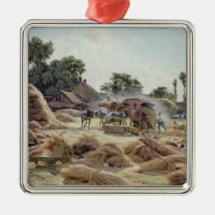 Ornamento De Metal Threshing - máquina 1896