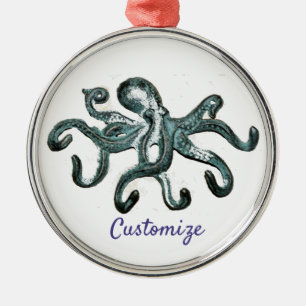 Ornamento De Metal Thunder_Cove de polvo azul 