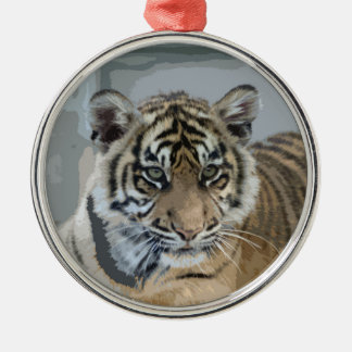 Ornamento De Metal Tiger_2014_0901