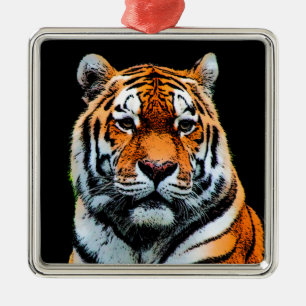 Ornamento De Metal Tiger Eyes Inspiration