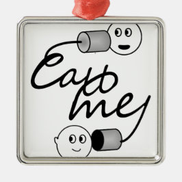 Ornamento De Metal Tin Can Telefone-Me