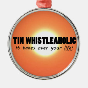 Ornamento De Metal Tin Whistleaholic Life
