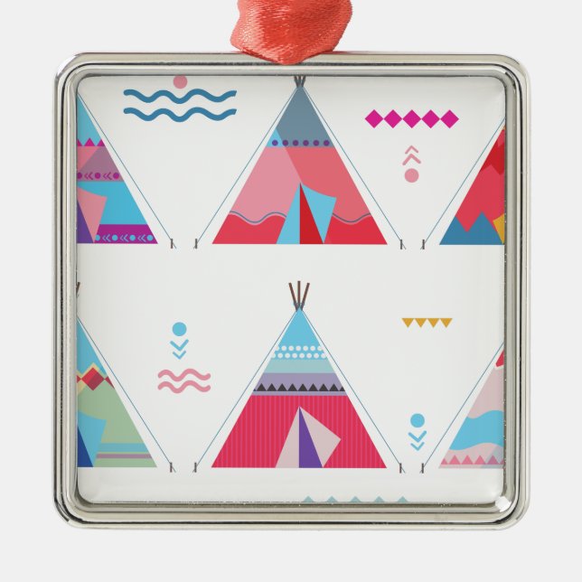 Ornamento De Metal tipi rosa (Frente)