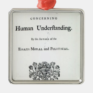 Ornamento De Metal Titlepage 'de ensaios filosóficos