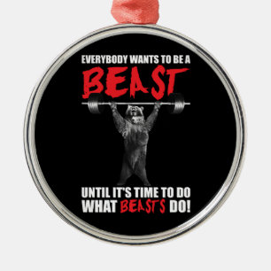 Ornamento De Metal Todos quer ser um animal - levantamento do urso -