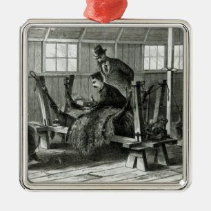 Ornamento De Metal Tomando o vírus da vitela