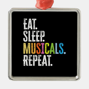 Ornamento De Metal Tome Sleep Musicals Repetite Ator Cantor Atriz
