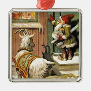 Ornamento De Metal Tomte Nisse, aka Papai Noel