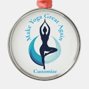 Ornamento De Metal Tornar Excelente Yoga Novamente Thunder_Cove