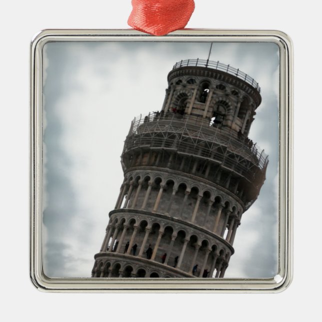Ornamento De Metal Torre inclinada de Pisa (Frente)