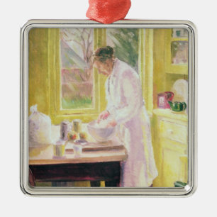 Ornamento De Metal Torta de Apple do fazer