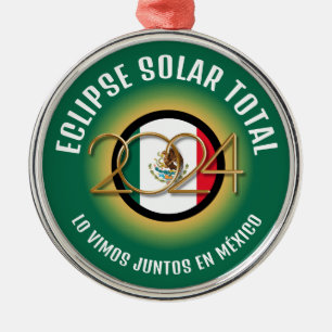 Ornamento De Metal TOTAL ECLIPSE SOLAR Verde 2024 México