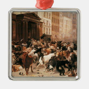 Ornamento De Metal Touros e Ursos na Bolsa de Valores (W.H. Beard)