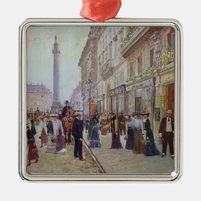 Ornamento De Metal Trabalhadores que deixam o Maison Paquin (Frente)