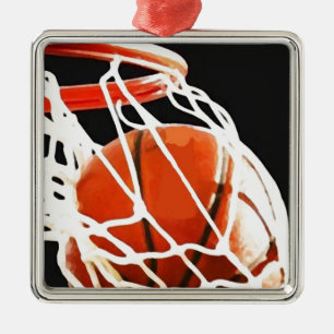 Ornamento De Metal Trabalho de arte de basquetebol